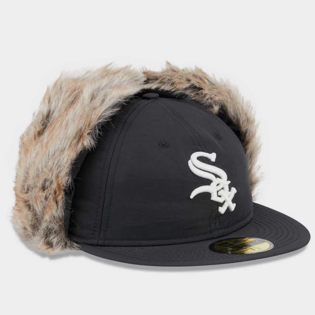 New Era Winter DogEar Retro Crown 59Fifty C White Sox black - Shop-Tetuan