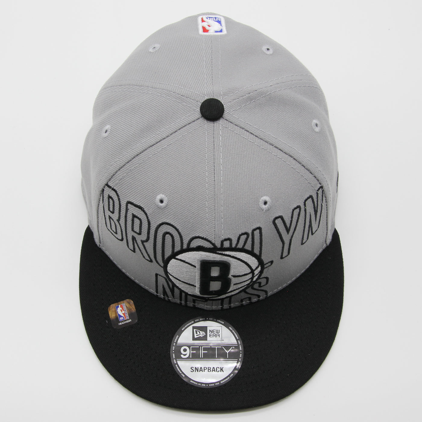 New Era NBA Draft 2023 9Fifty B Nets grey/black