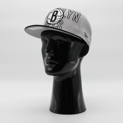 New Era NBA Draft 2023 9Fifty B Nets grey/black