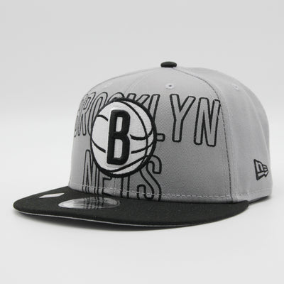 New Era NBA Draft 2023 9Fifty B Nets grey/black