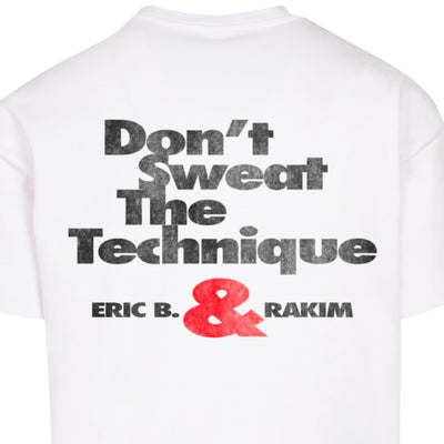 Mister Eric B & Rakim Sweat the Technique Oversize Tee white - Shop-Tetuan