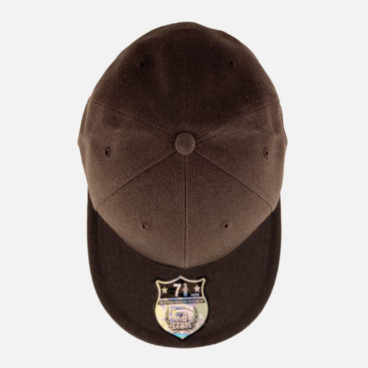 KB Ethos Fitted Flat Brim cap brown - Shop-Tetuan