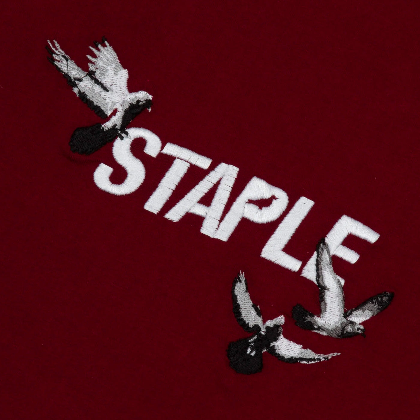 Staple Flock Logo tee burgundy - Shop-Tetuan