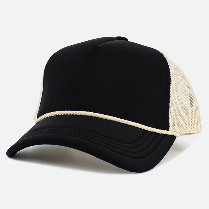 KB Ethos Premium Foam Trucker Hat blk/stn - Shop-Tetuan