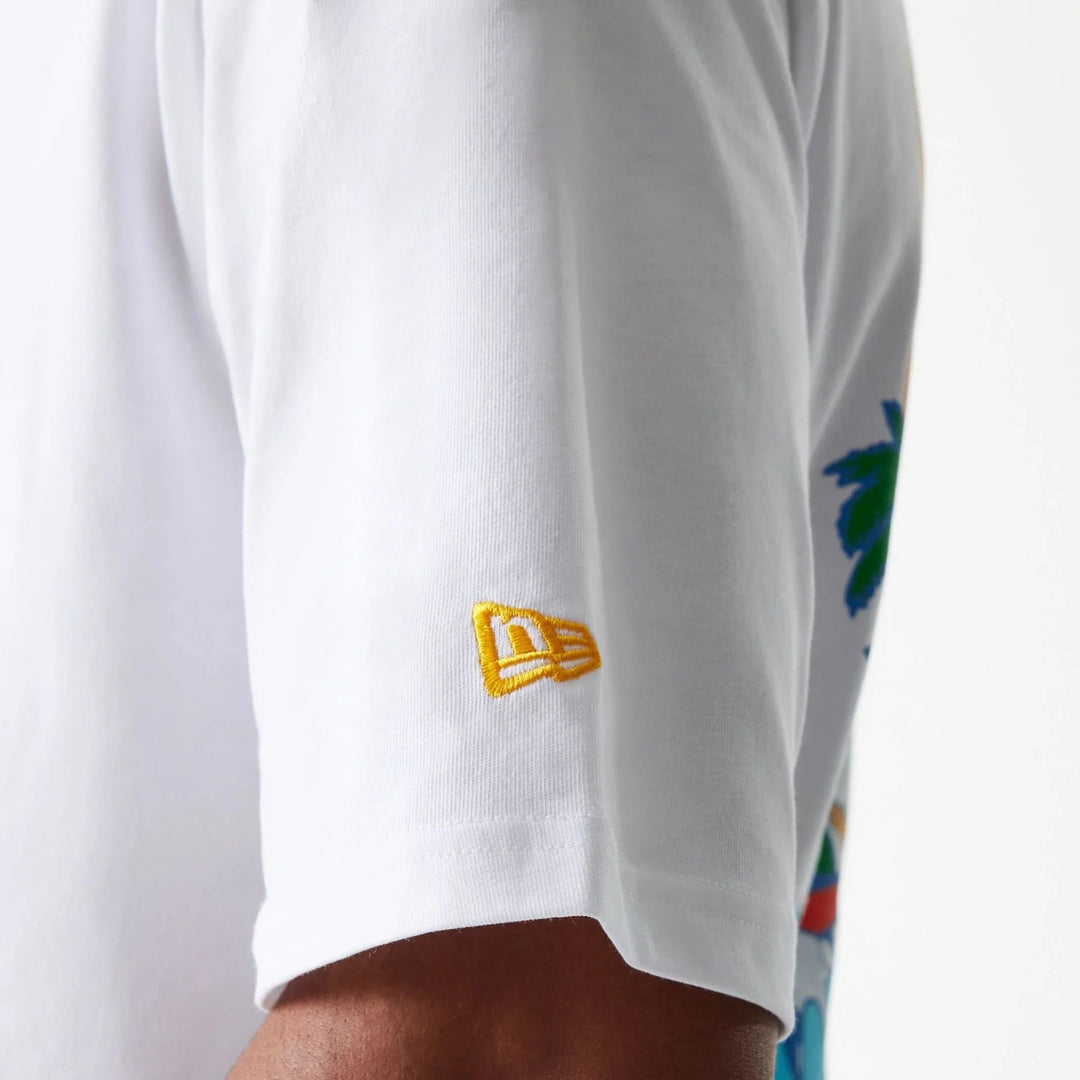 New Era Graphic White Oversized Tee white - Shop-Tetuan