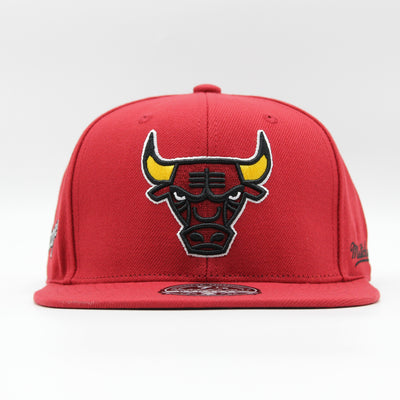 Mitchell & Ness Logo History fitted HWC C Bulls red