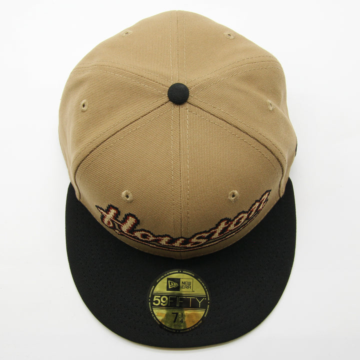 New Era Classic 8-Bit Wordmark 59Fifty H Astros khaki/black - Shop-Tetuan