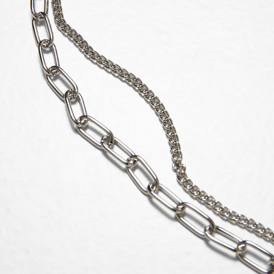 Urban Classics Heart Icon Layering necklace silver