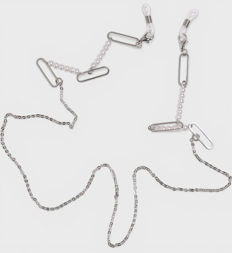 Urban Classics Multifunctional Chain With Pearls 2-Pack silver - Shop-Tetuan
