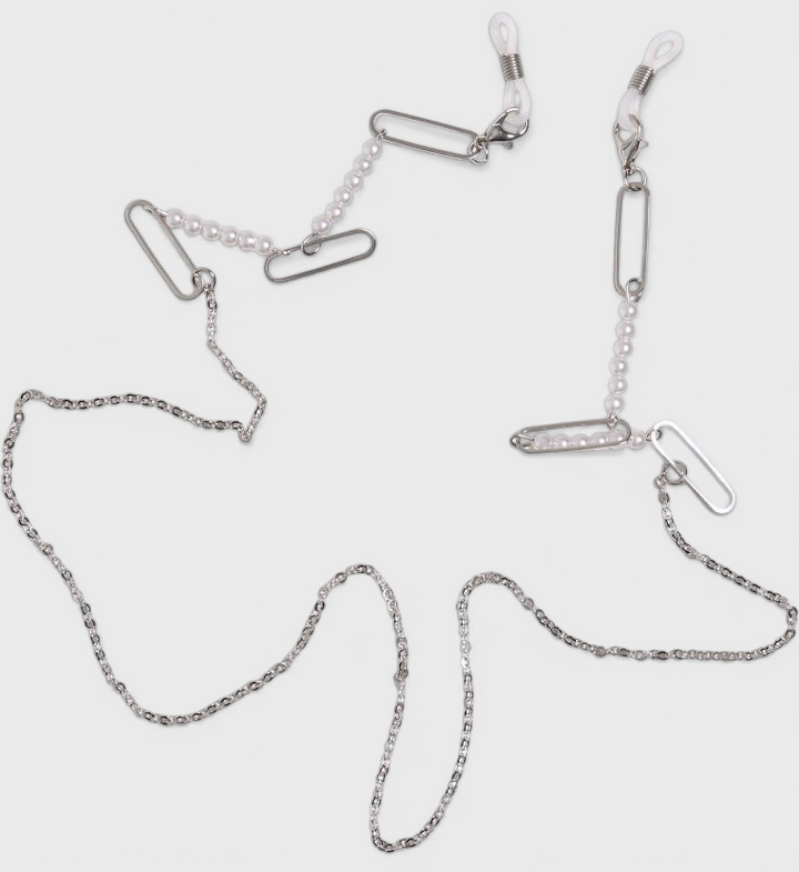 Urban Classics Multifunctional Chain With Pearls 2-Pack silver - Shop-Tetuan
