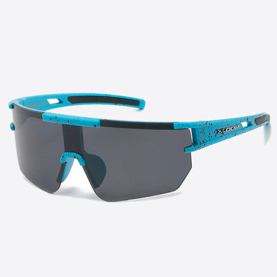X-Loop Shield Ink Splatter Sunglasses turquoise - Shop-Tetuan