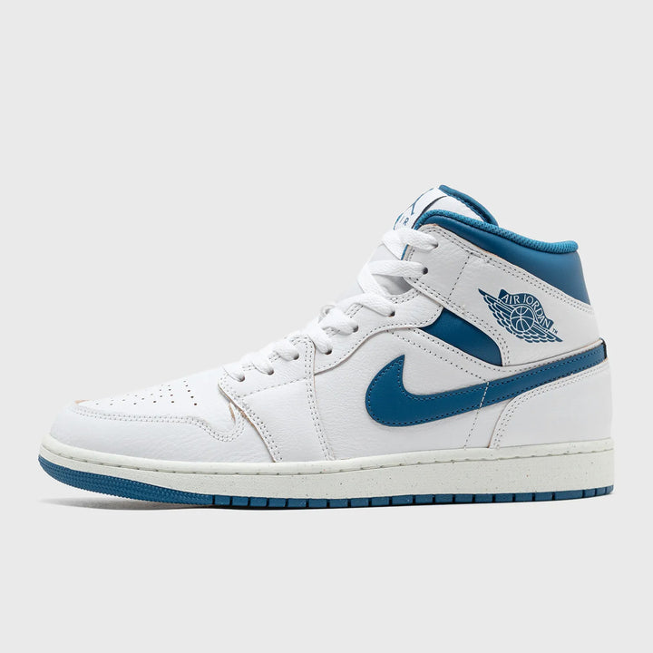 Air Jordan 1 Mid SE white/industrial blue-sail - Shop-Tetuan