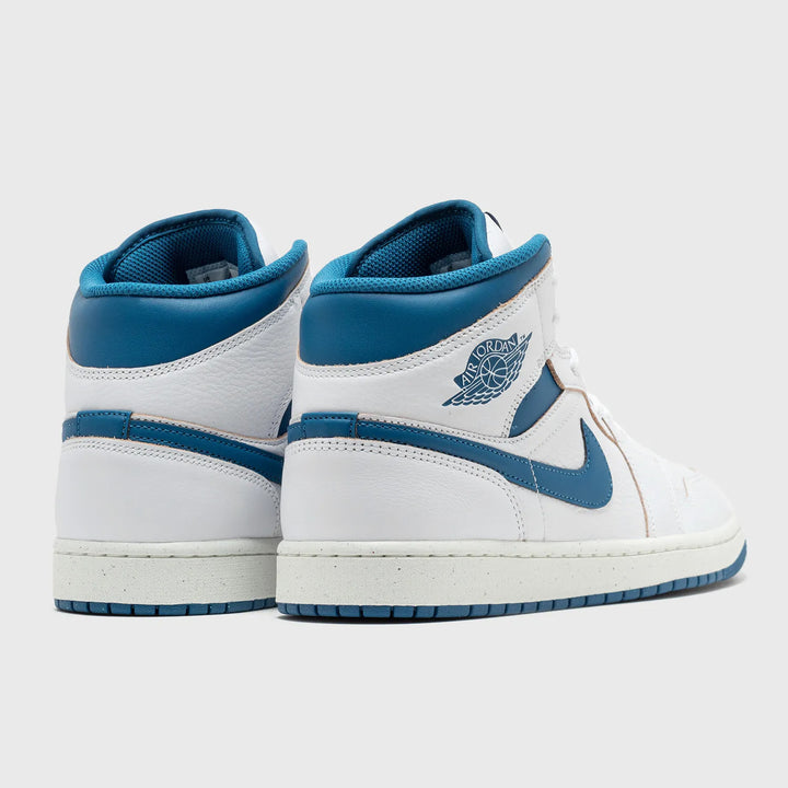 Air Jordan 1 Mid SE white/industrial blue-sail - Shop-Tetuan