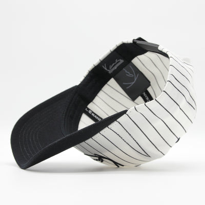 Karl Kani Signature Ziczac Pinstripe cap off white/black