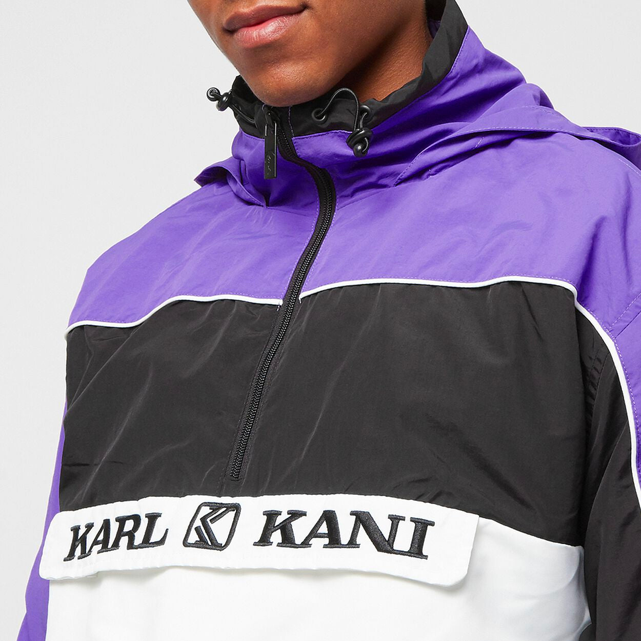 Karl Kani Retro Block Windbreaker purple/black/white - Shop-Tetuan