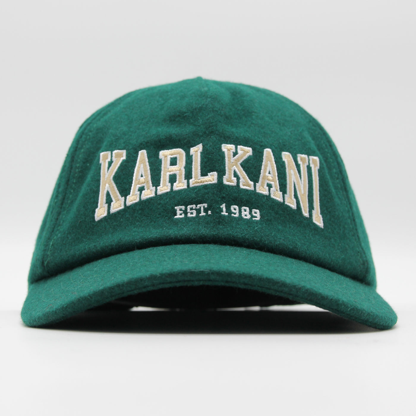 Karl Kani  College Signature Wool Blend Cap dusty green - Shop-Tetuan
