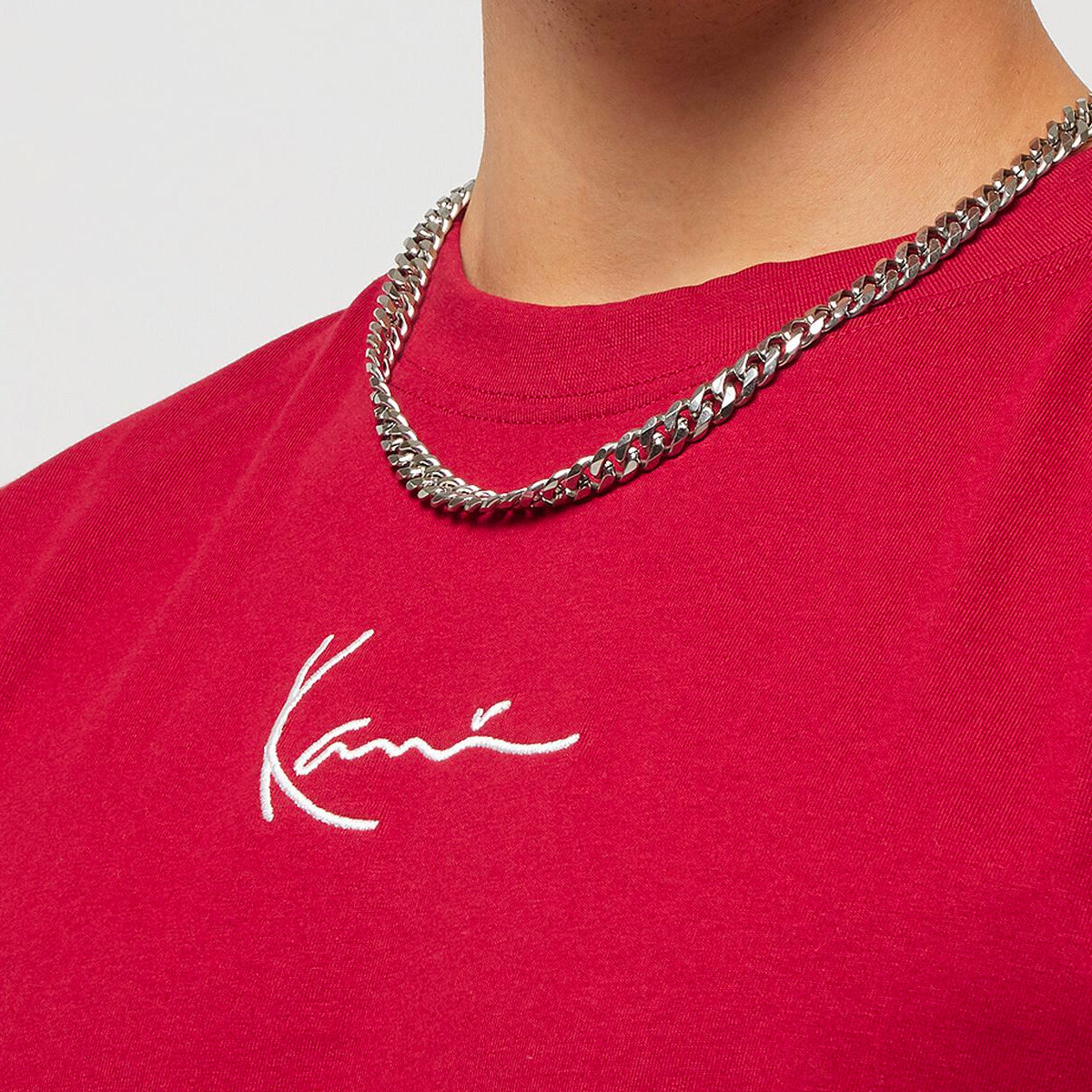 Karl Kani Small Signature Essential tee dark red - Shop-Tetuan
