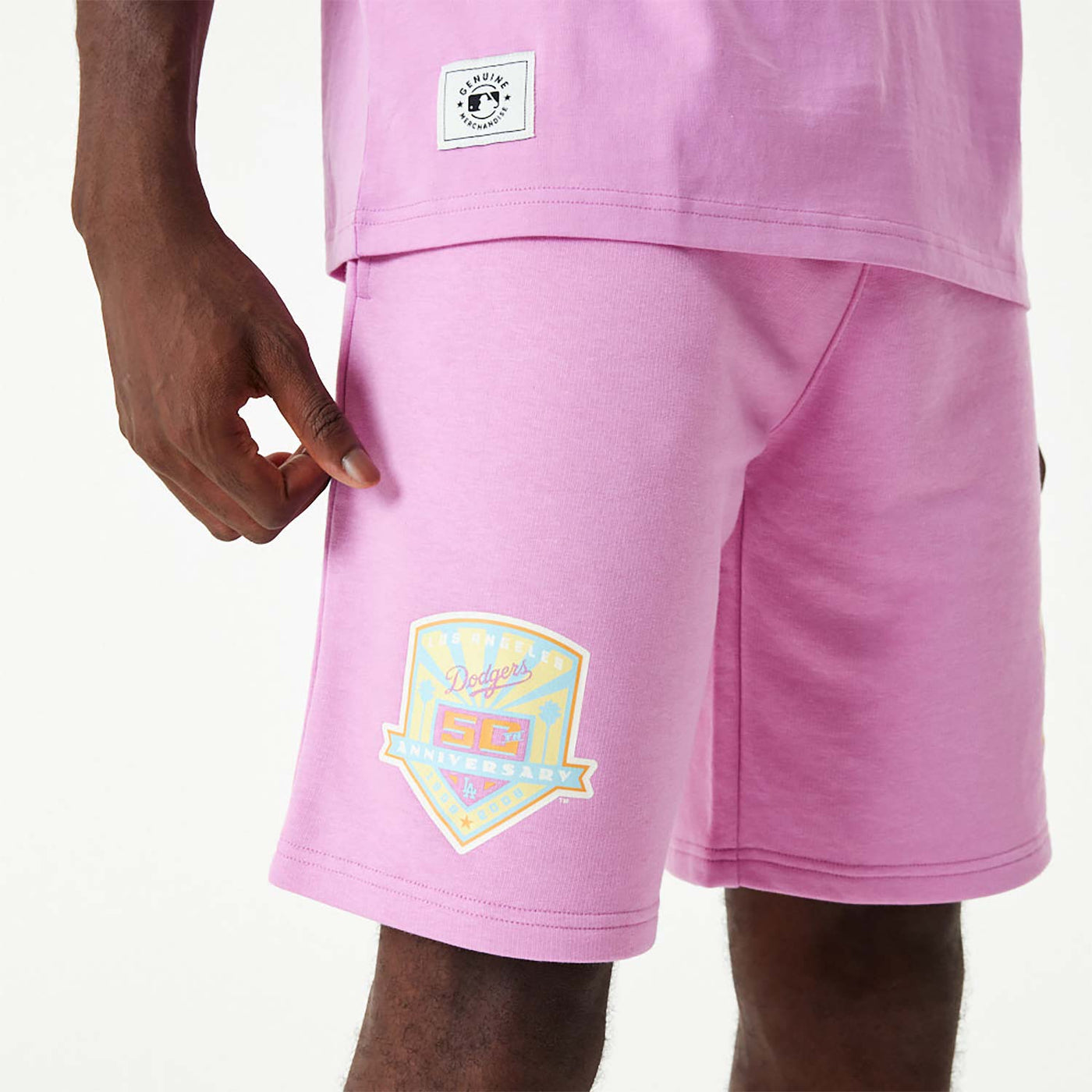 New Era LA Dodgers MLB Pastel Pink Shorts
