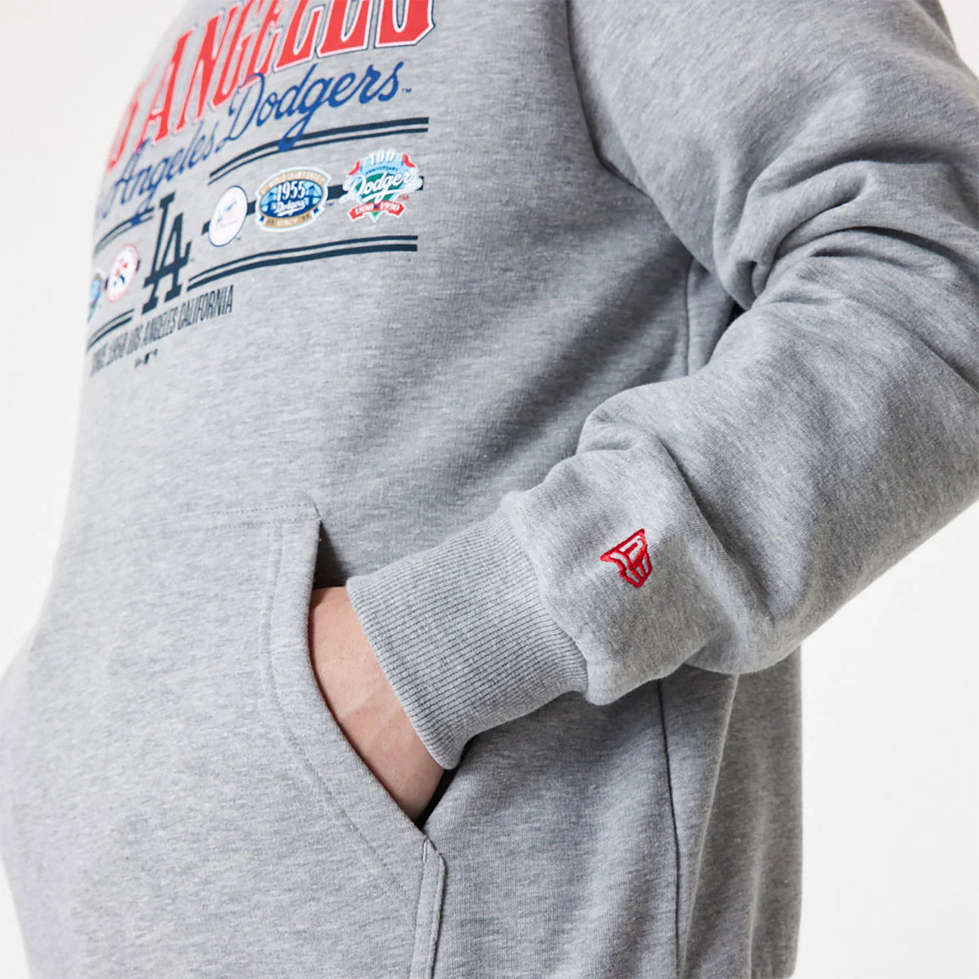 New Era MLB Team Graphic Hoody LA Dodgers grey - Shop-Tetuan