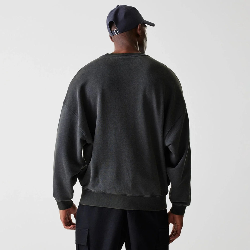 New Era NBA Washed Oversized Crewneck LA Lakers Graphic Grey - Shop-Tetuan