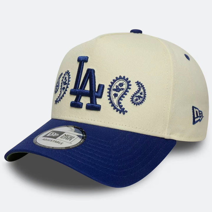 New Era MLB Paisley 9Forty E-Frame LA Dodgers white/blue - Shop-Tetuan