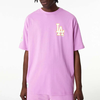New Era LA Dodgers MLB Pastel Pink Oversized T-Shirt