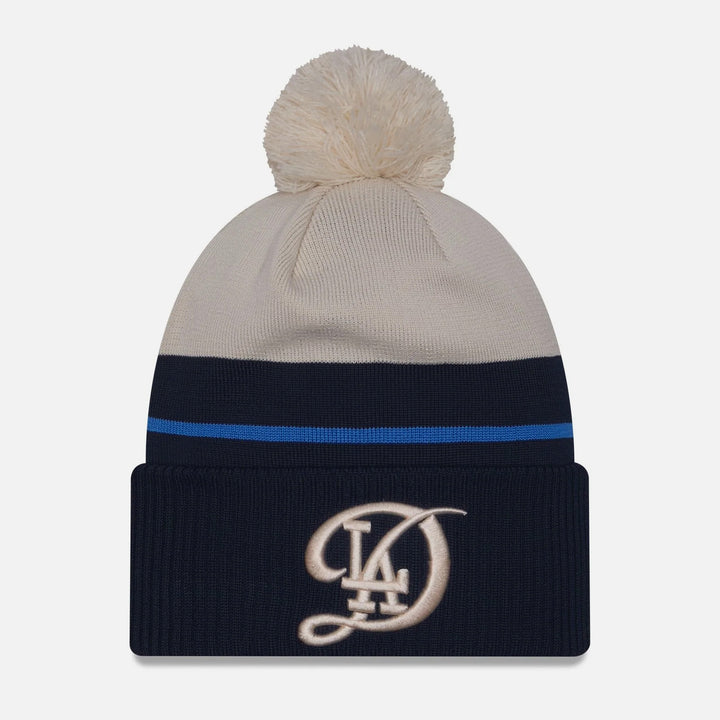 New Era City Connect Pom Knit LA Dodgers navy/off white - Shop-Tetuan