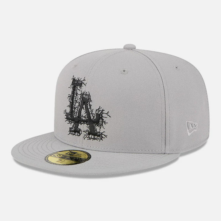 New Era Cracked Cement 59FIFTY LA Dodgers grey