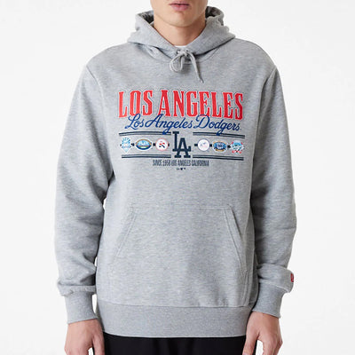 New Era MLB Team Graphic Hoody LA Dodgers grey - Shop-Tetuan