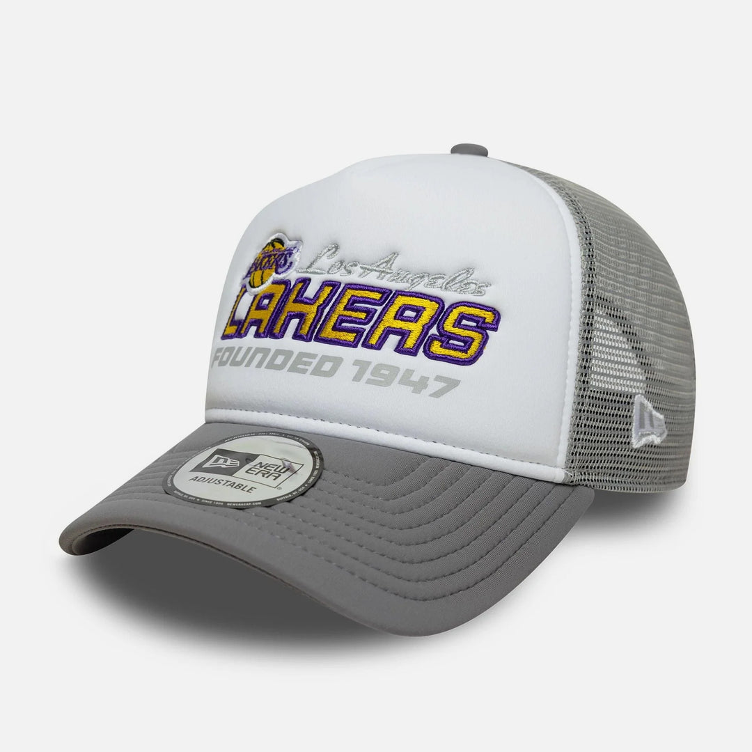 New Era NBA Graphic Trucker LA Lakers white/grey - Shop-Tetuan
