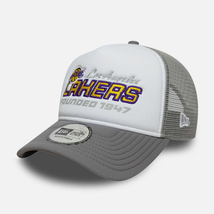 New Era NBA Graphic Trucker LA Lakers white/grey - Shop-Tetuan