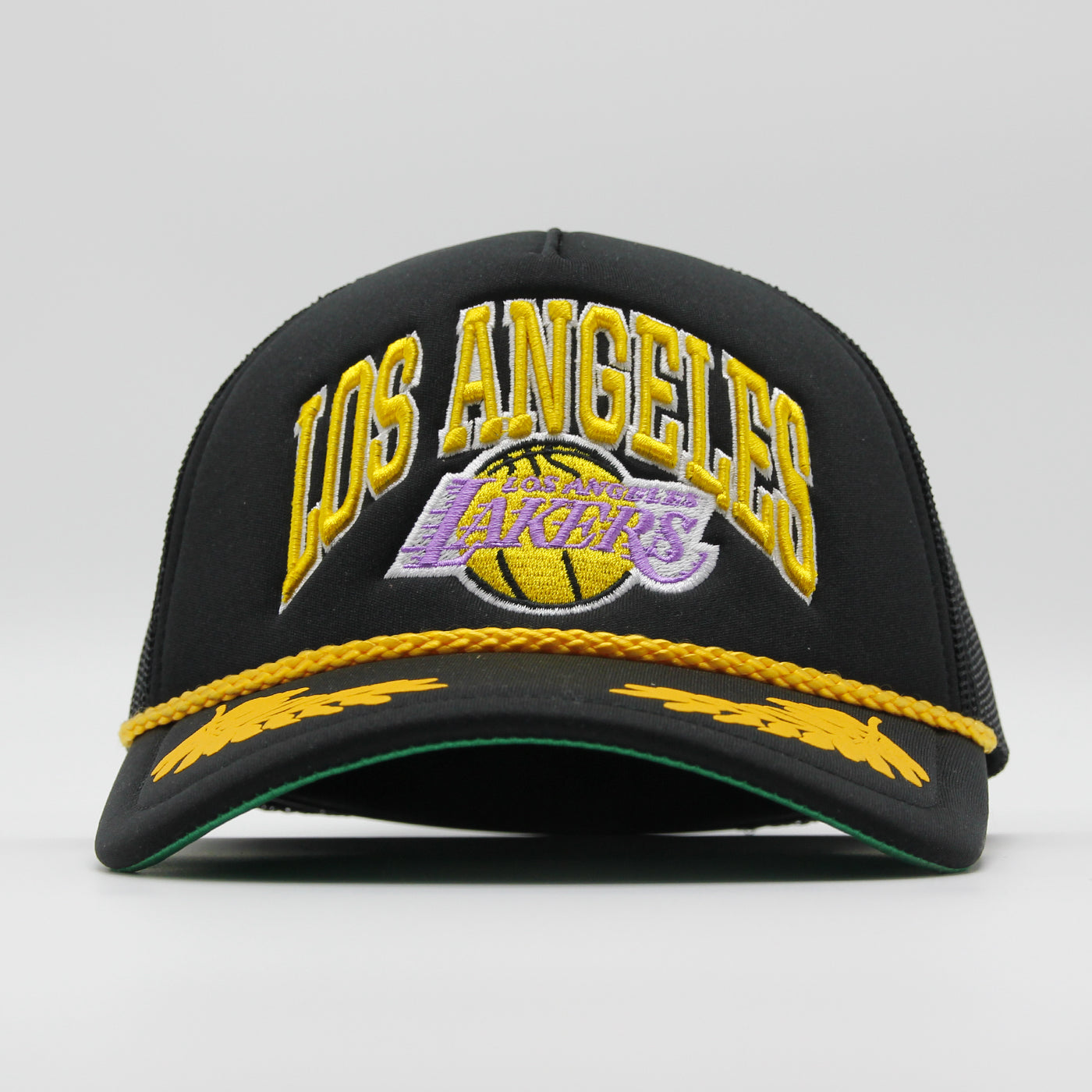 Mitchell & Ness NBA Gold Leaf trucker HWC LA Lakers black