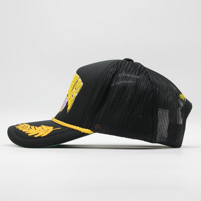 Mitchell & Ness NBA Gold Leaf trucker HWC LA Lakers black