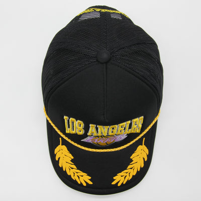 Mitchell & Ness NBA Gold Leaf trucker HWC LA Lakers black