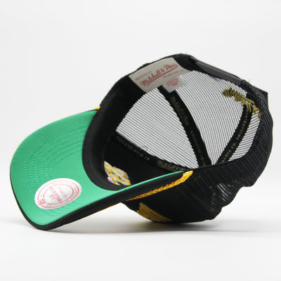 Mitchell & Ness NBA Gold Leaf trucker HWC LA Lakers black
