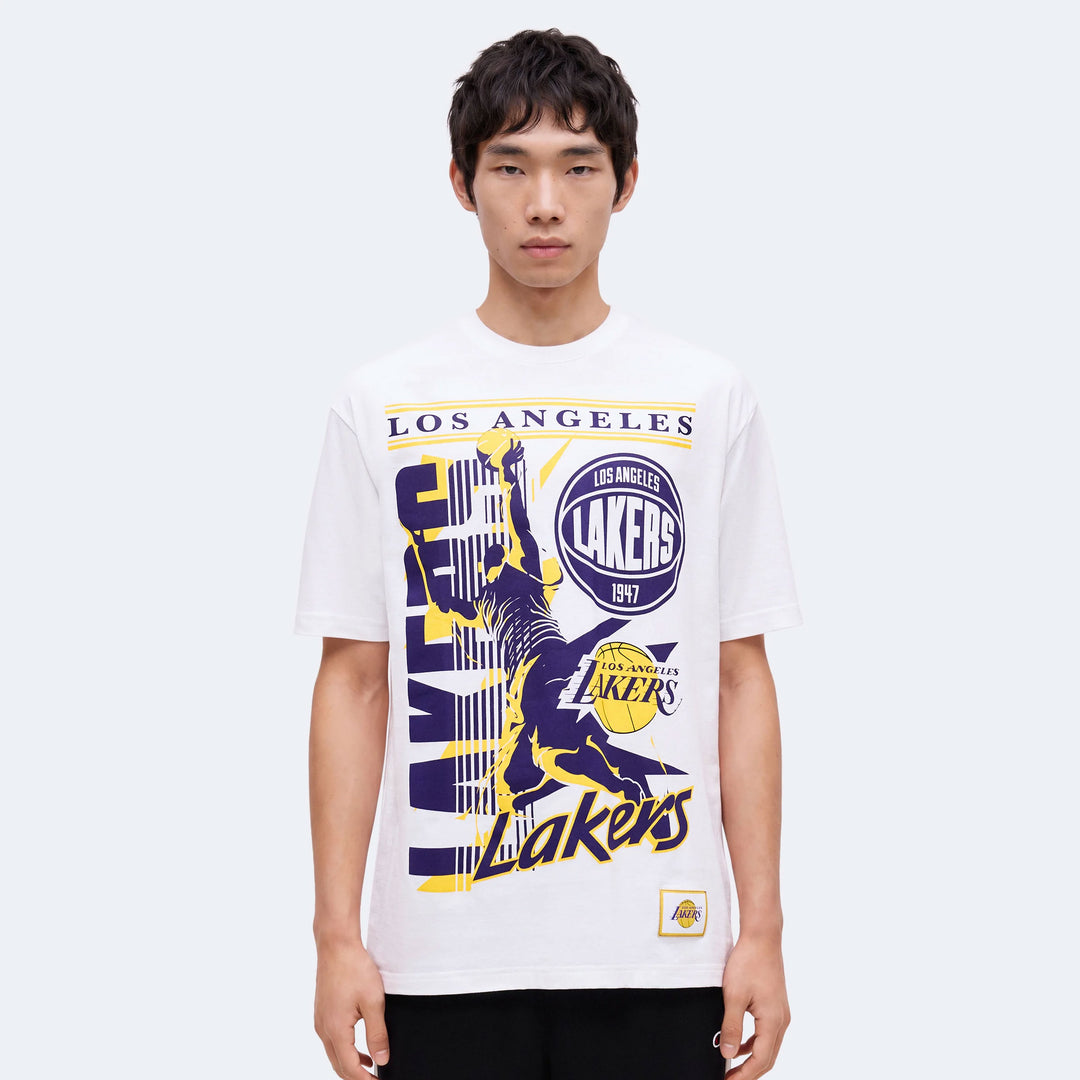 New Era Lifestyle Graphics Fireball tee LA Lakers white