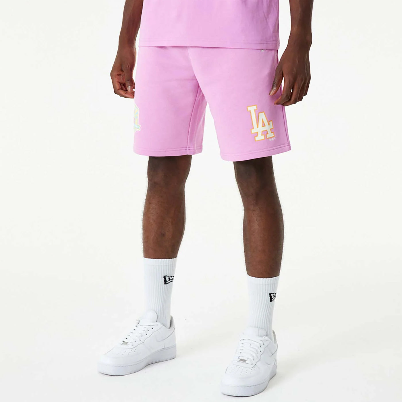 New Era LA Dodgers MLB Pastel Pink Shorts - Shop-Tetuan