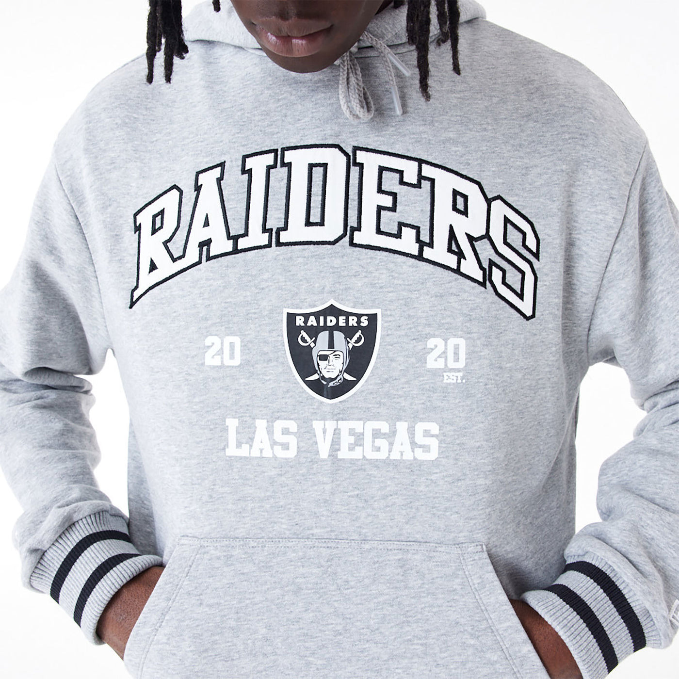 New Era NFL Oversized Pullover Hoodie LV Raiders grey - Shop-Tetuan