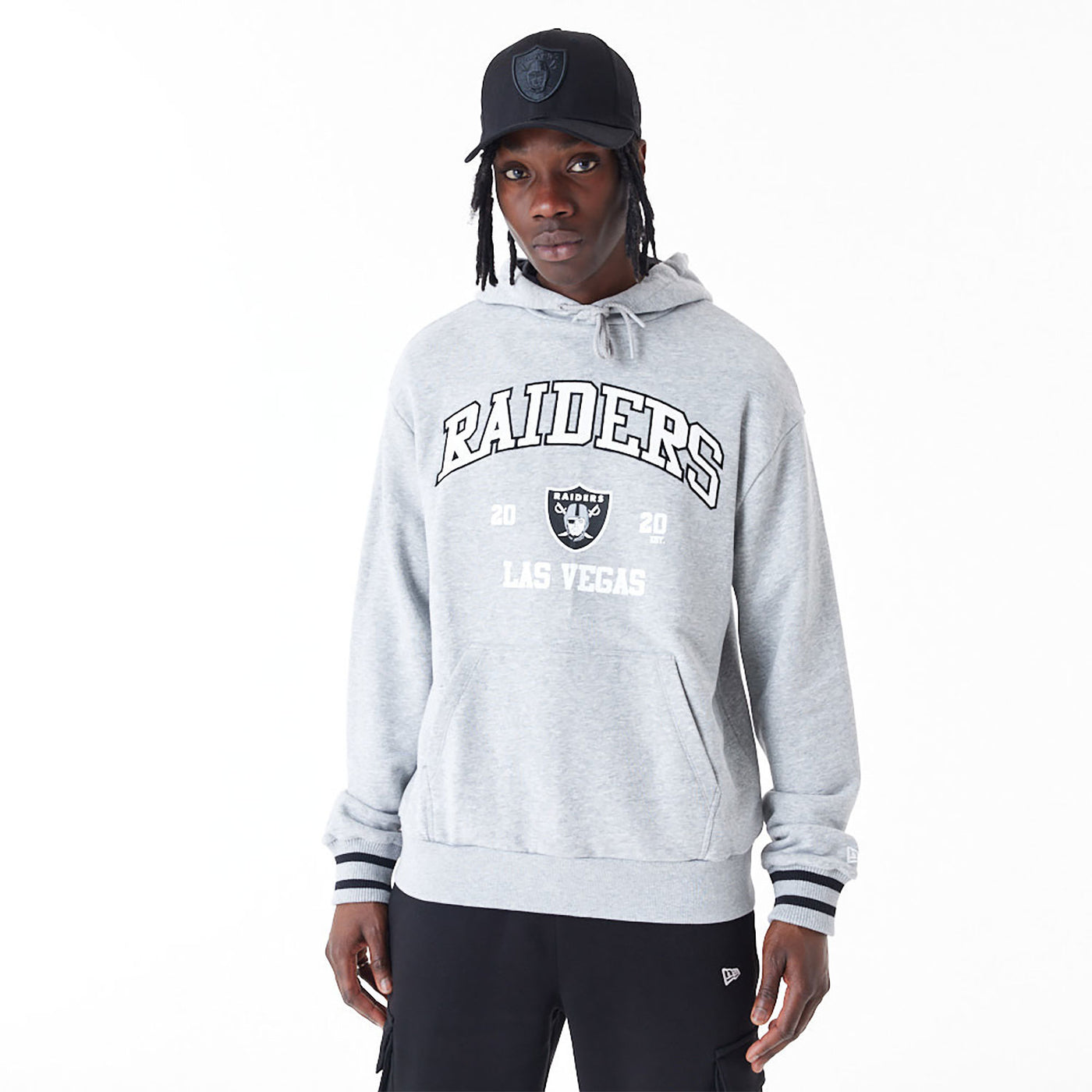 New Era NFL Oversized Pullover Hoodie LV Raiders grey - Shop-Tetuan