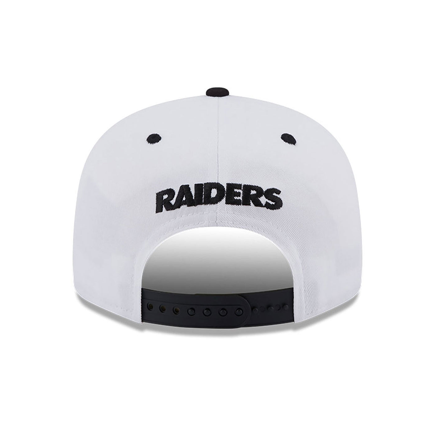 New Era NFL White Crown Patch 9Fifty LV Raiders white/black