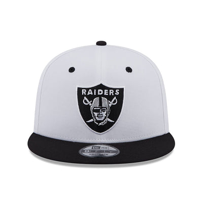 New Era NFL White Crown Patch 9Fifty LV Raiders white/black