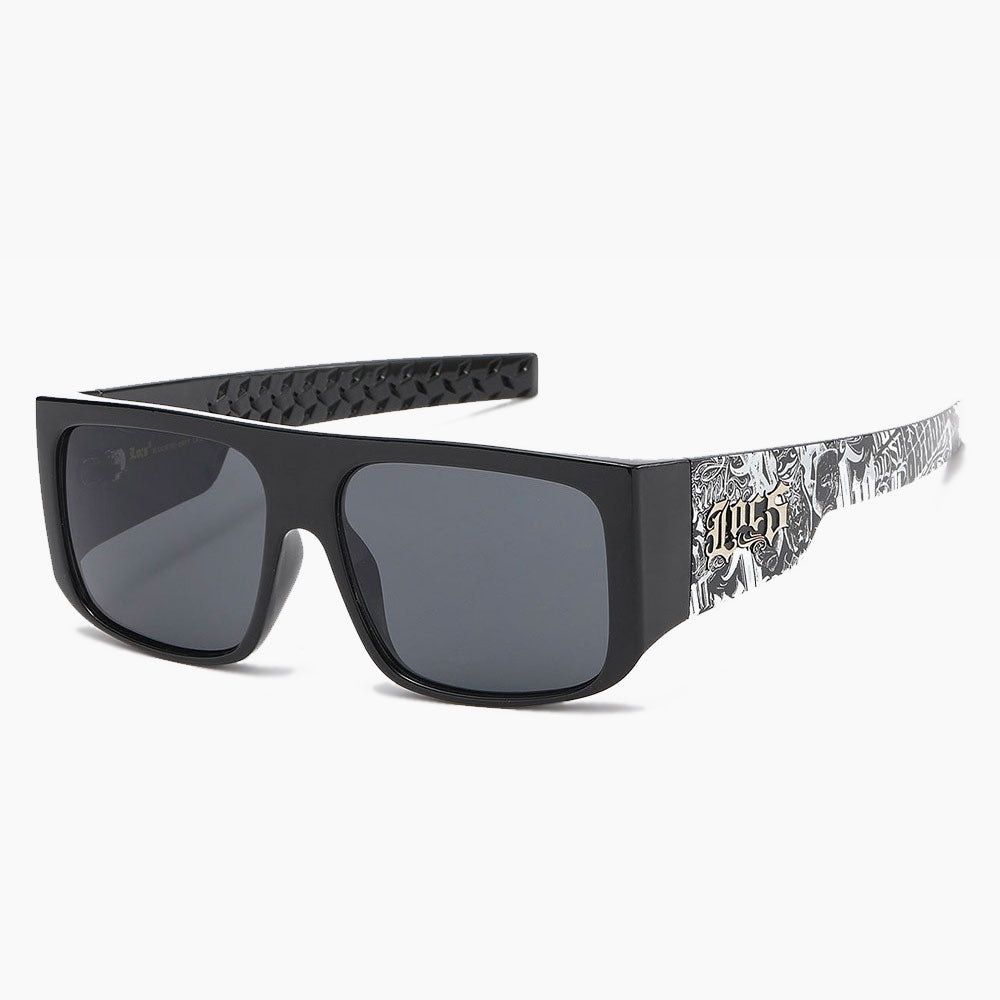 Locs Graffiti Print Sunglasses matt black/white - Shop-Tetuan