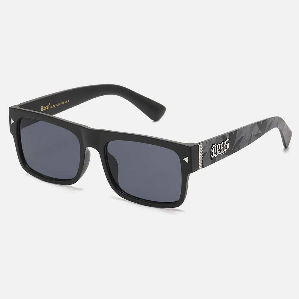 Locs Marijuana Print Sunglasses matt black - Shop-Tetuan