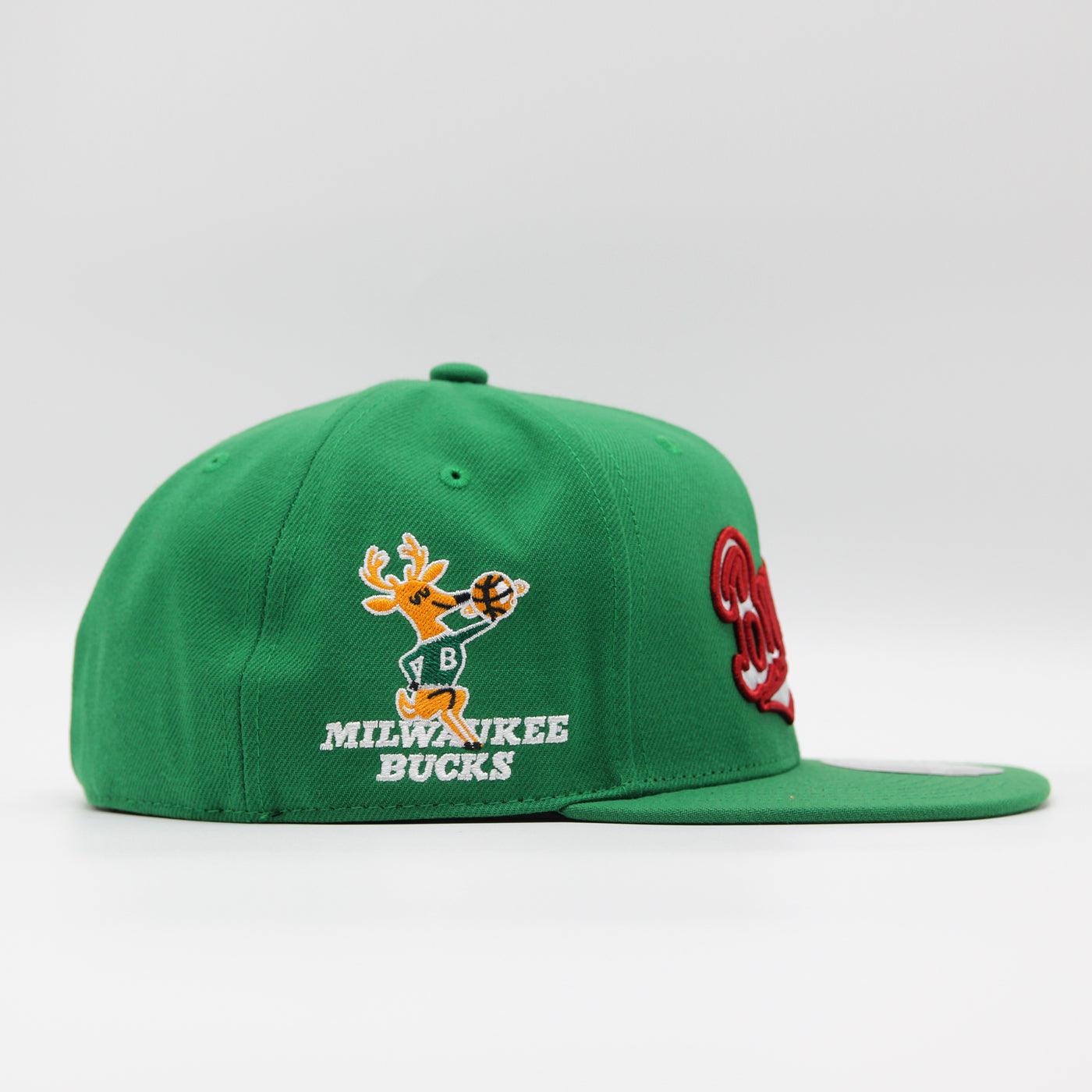 Mitchell & Ness Logo History fitted HWC M Bucks green