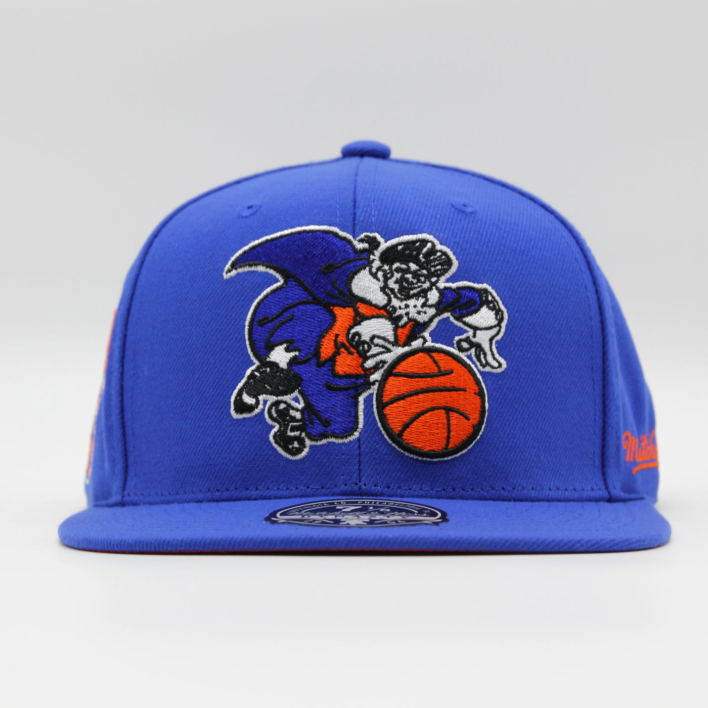 Mitchell & Ness Logo History fitted HWC NY Knicks blue