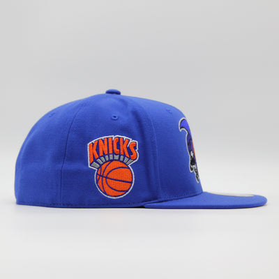 Mitchell & Ness Logo History fitted HWC NY Knicks blue