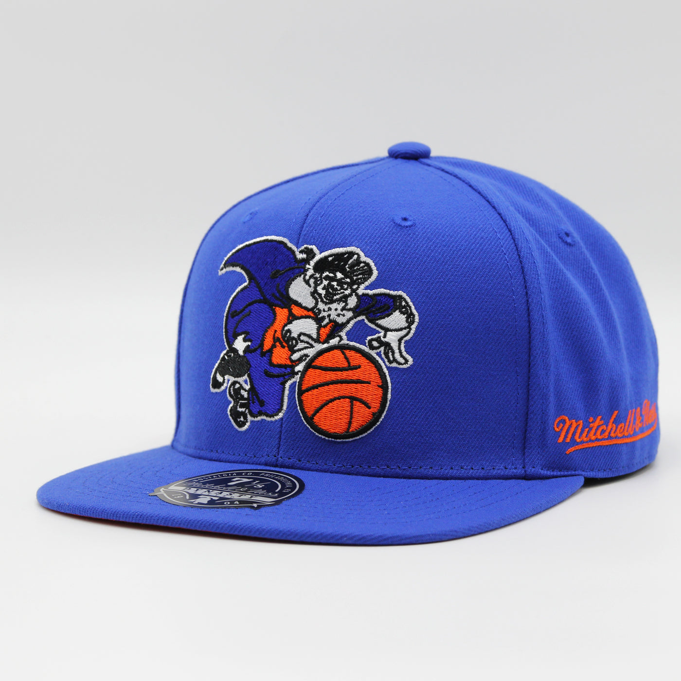 Mitchell & Ness Logo History fitted HWC NY Knicks blue