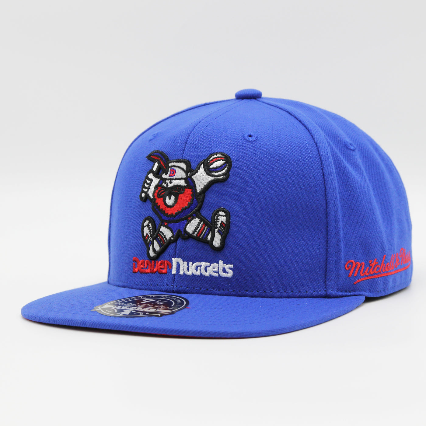 Mitchell & Ness Logo History fitted HWC D Nuggets blue