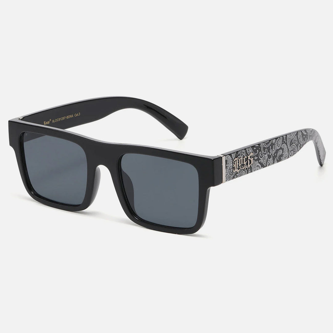 Locs Bandana Print Lowrider Sunglasses black/black - Shop-Tetuan
