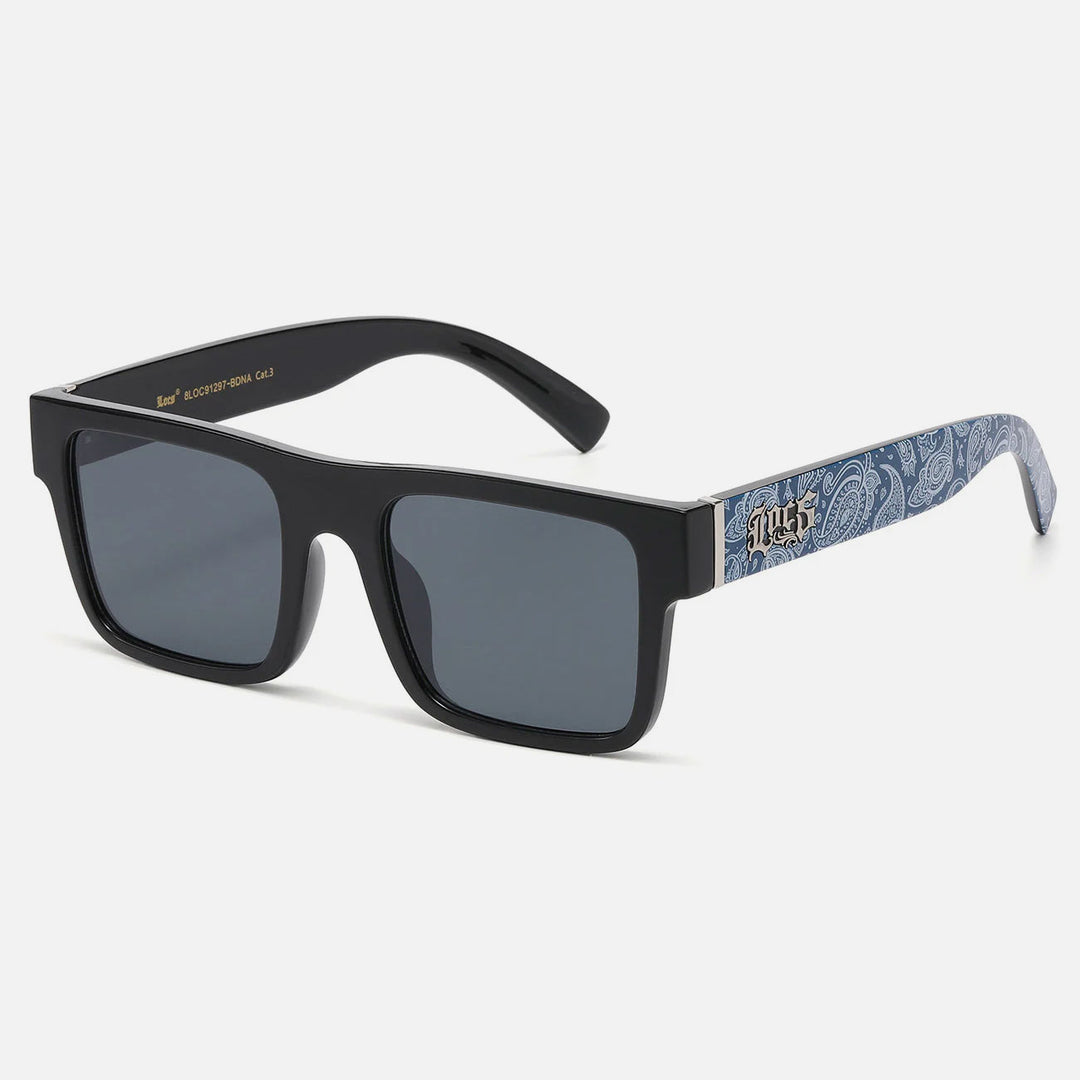 Locs Bandana Print Lowrider Sunglasses black/navy - Shop-Tetuan